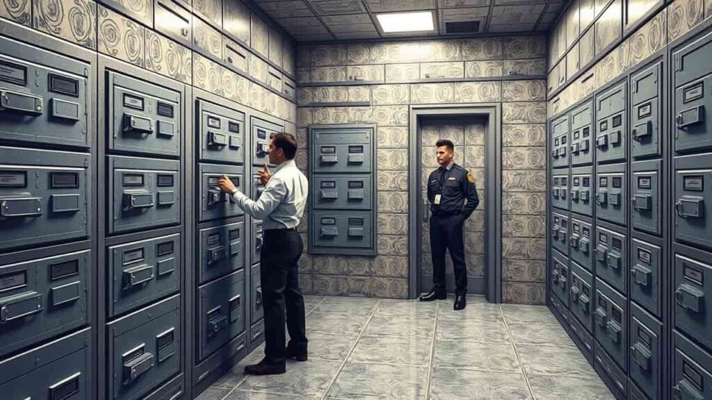 caja de seguridad de un banco