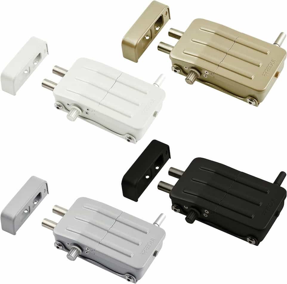 Diferentes modelos y colores de la Cerradura Electrónica Arregui