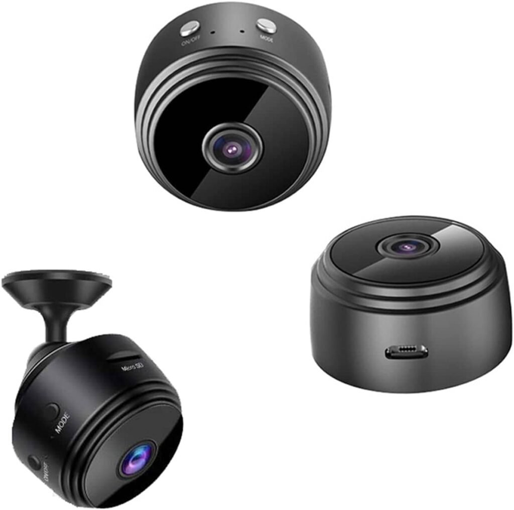 Presentación Mini Cámara de Seguridad , 3 ángulos diferentes del producto
