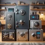 Diferentes tipos y tamaños de cajas fuertes de seguridad