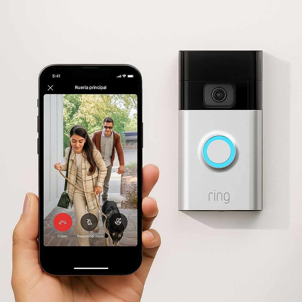Videoportero de la marca Ring